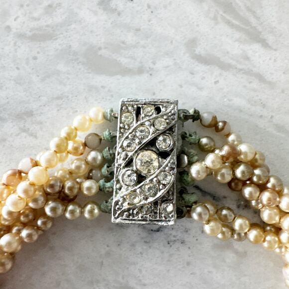 Vintage Multi Strand Pearl Necklace‎ - Picture 4 of 11